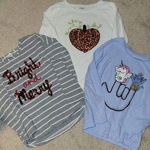 Size 7 long sleeved shirts